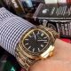 2019 Copy Patek Philippe Nautilus Tattoo Watches - Yellow Gold Black Dial (5)_th.jpg